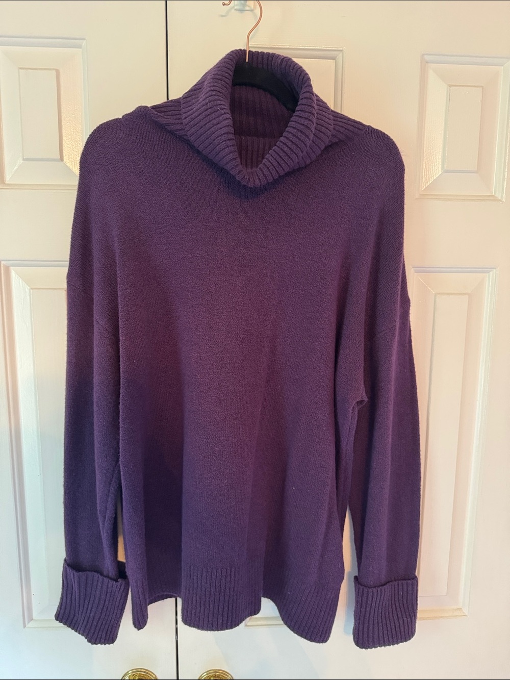 Purple Men's Turtleneck Sweater